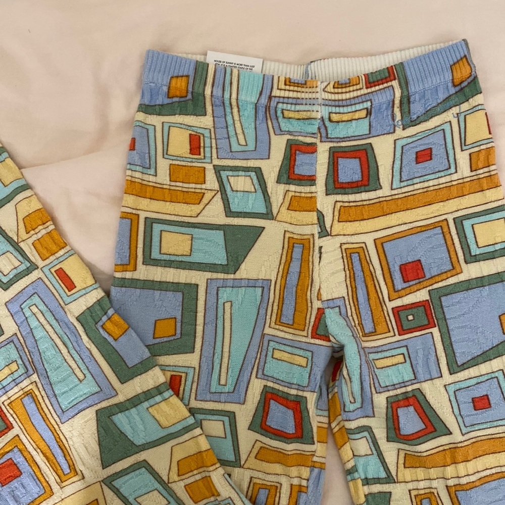 House of Sunny Puzzle Print Pant